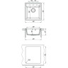 Мойка кухонная LEMARK HANKA 450 грей 9910009