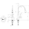 Смеситель LEMARK EXPERT LM5082S-Green для кухни с гибким изливом